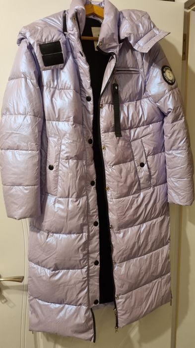 Дълго лилаво яке, уникален цвят