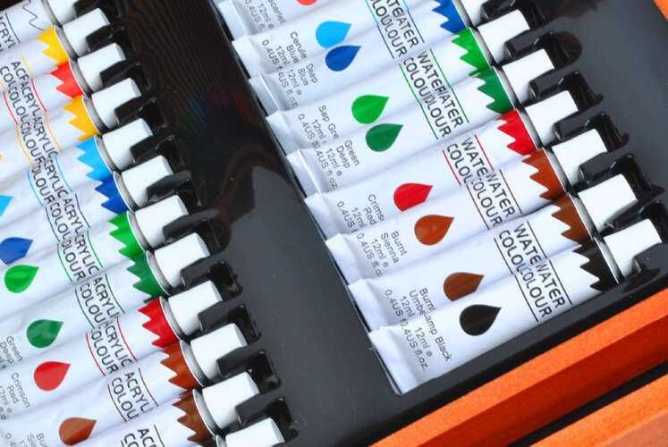 Професионален дървен куфар за рисуване Maaleo, 177 части