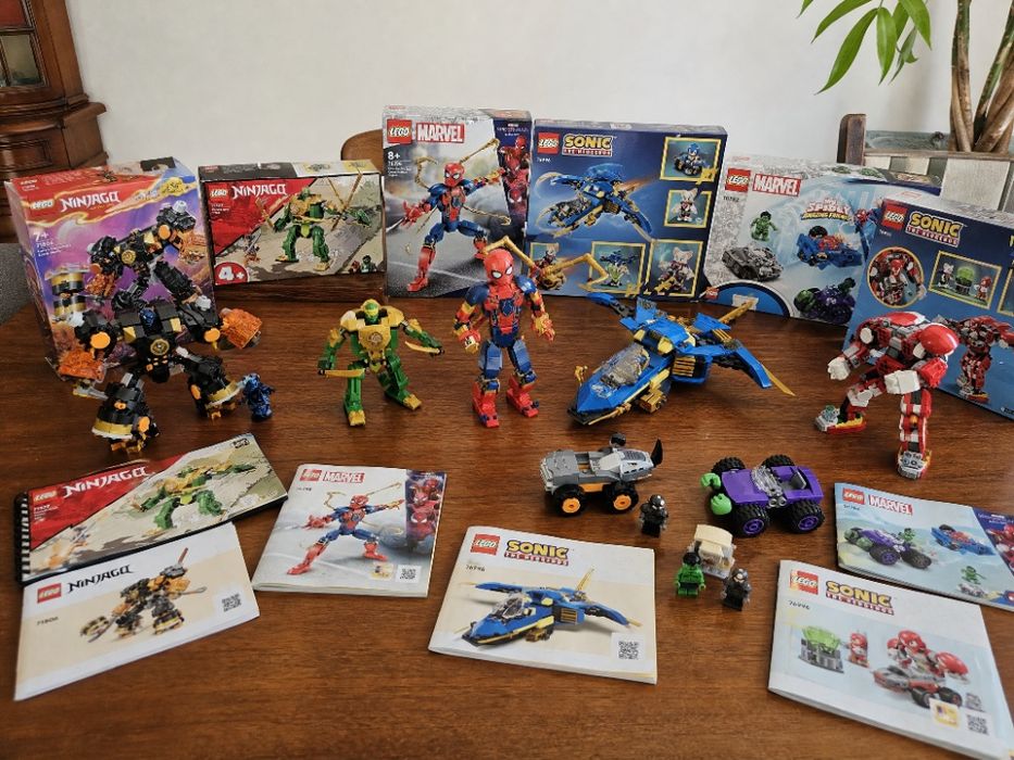 Lot LEGO Original Marvel Sonic NINJAGO – 76298, 71791, 76996 etc