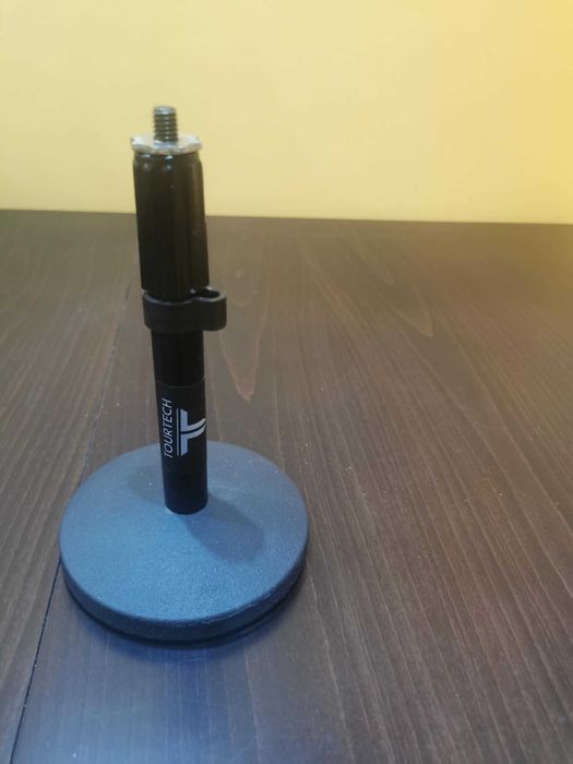 Настолна стойка за микрофон TOURTECH – Регулируема, масивна основа