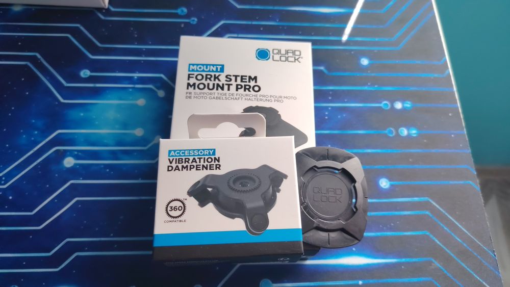 Quad Lock Handlebar Mount PRO, kit complet 3 în 1.