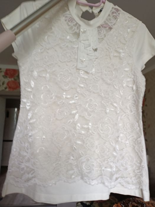 Блузка школьная /Турция/ для дев.4-5-6кл