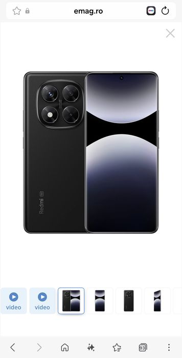 Telefon mobil Xiaomi Redmi Note 14 Pro 5G, 8GB RAM, 256GB, 5G, Midnight Black