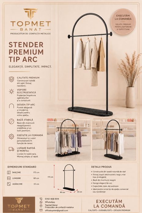 Stendere metalice rafturi suport pentru haine umerase pentru magazine dresing imbracaminte