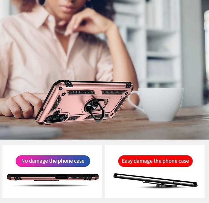 Husa hybrid ARMOR cu inel pentru Samsung Galaxy A14 4G , A34 , A54 5G