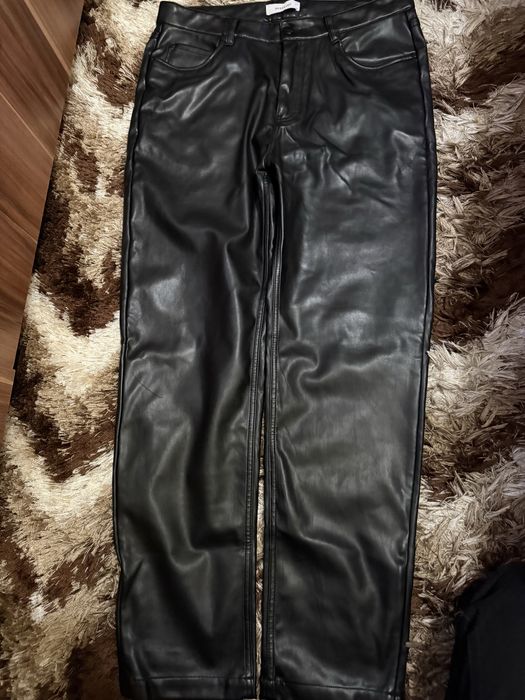 pantaloni de piele barbati