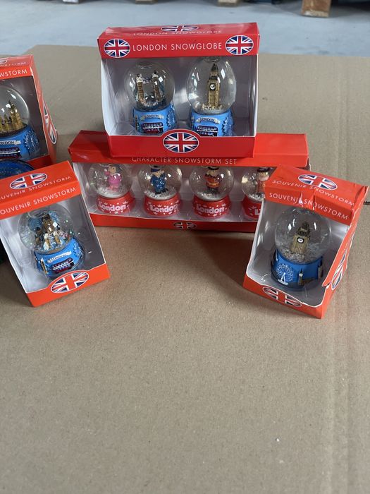 Снежни стъклени Коледни топки украшения декорация