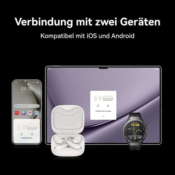 Нови Безжични Bluetooth Слушалки HUAWEI FreeArc, 2 години Гаранция, до 28 часа