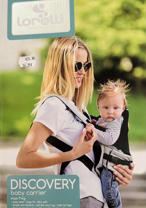 Детско кенгуру за бебе на Лорели.