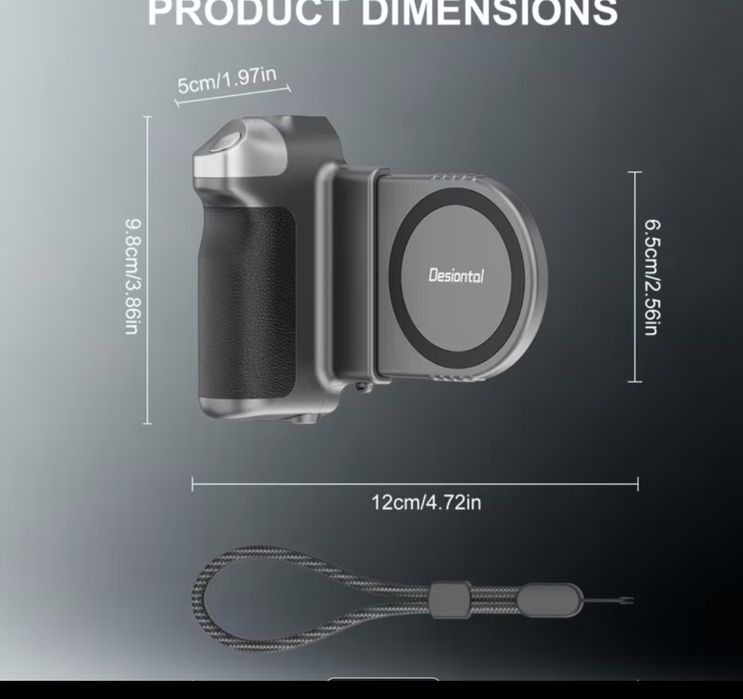 Grip foto telefon Desiontal GP-06 cu telecomanda bluetooth