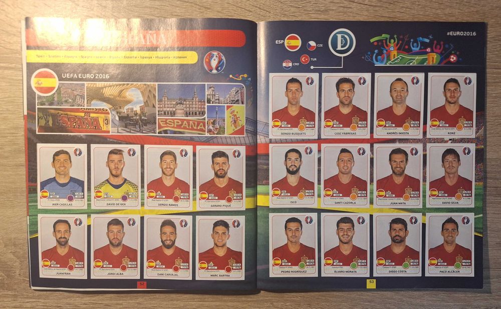 Попълнен Албум Панини Евро 2016