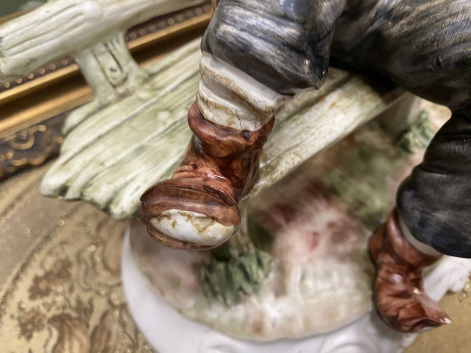 Порцеланова фигура Каподимонте Италия 1970