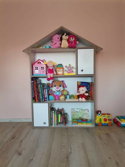 #Детски#Мебели#Библиотека#Къщичка#За#Кукли#Етажерка#Рафт#Декорация