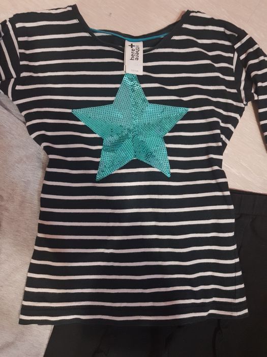 Лот клинчета+блузка 122-128см