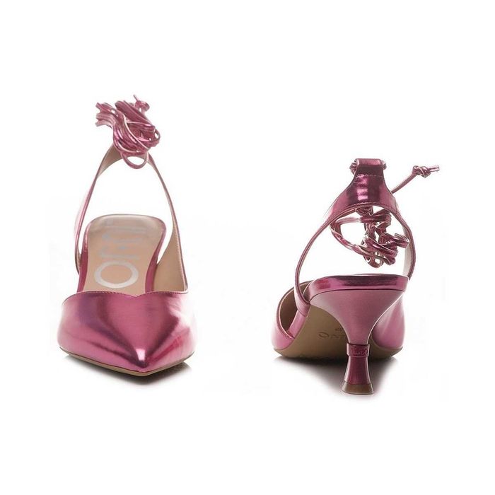 LIU JO № 36 – Дамски кожени сандали "FUCHSIA METALLIC" нови с кутия