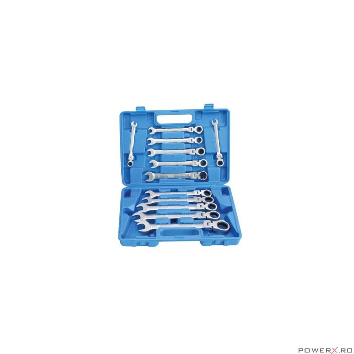 Trusa chei fixe combinate cu clichet 8-22 mm Satra