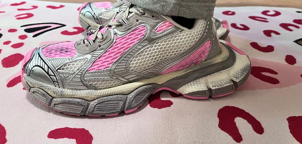 Balenciaga 3XL Sneaker розово-серебристо-серые