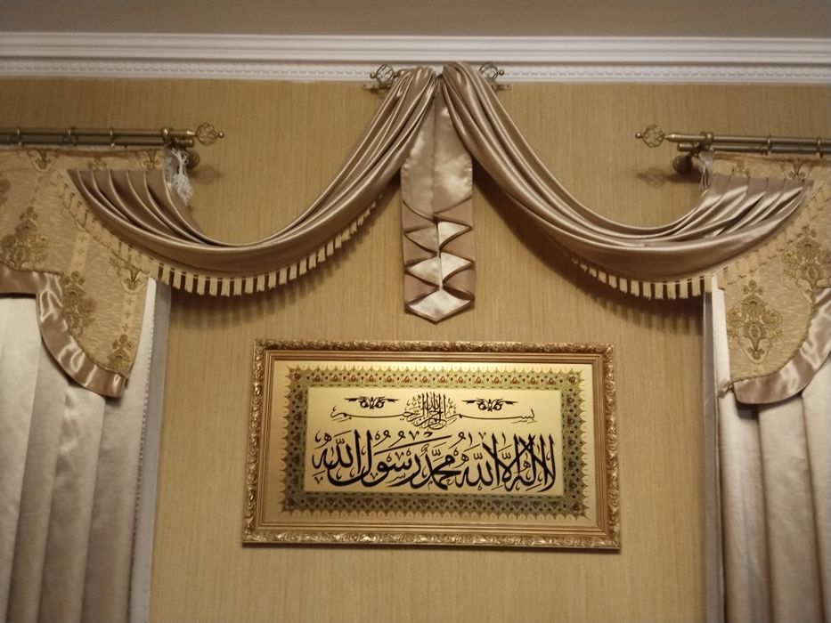 Шторы и тюль разные