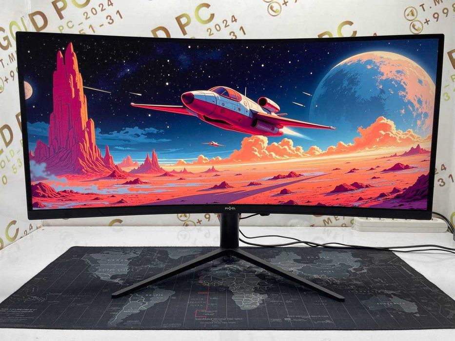 Monitor PIXEL 34 180hz CURVED "VA" / Arzon manitor lar bor yana