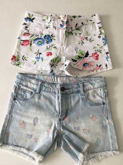 Pantaloni scurti fete Guess si Levis noi!!