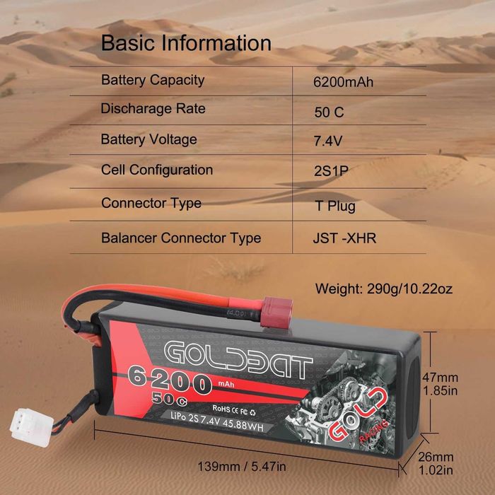 Baterii GOLDBAT Lipo plus de 5200 si 6200mah,pt radioamatorism,sigilat
