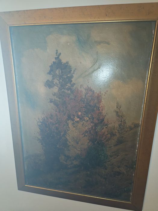 Tablou vechi,semnat,autor consacrat.