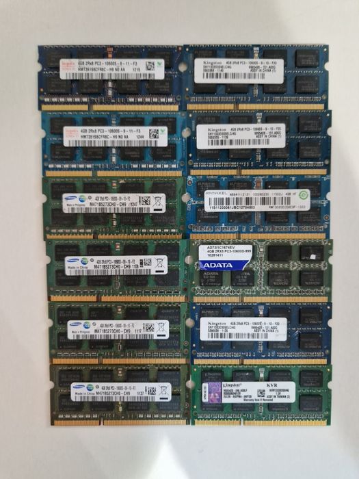 озу на ноутбук 4gb, 8gb dd3