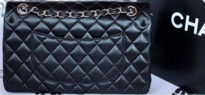 Geanta damă Chanel Jumbo,accesorii metalice aurii/argintii,saculet,eti