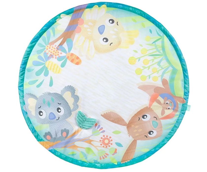 Активна гимнастика с дървена арка Playgro Fauna Friends, 0м+