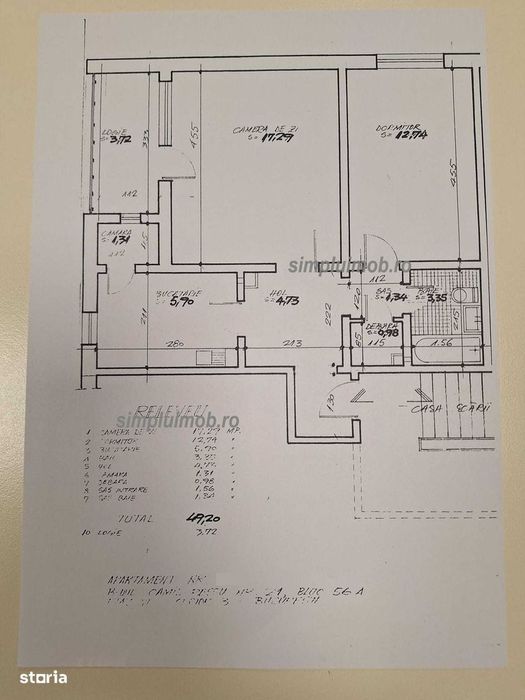 Metrou Dristor - 2 Camere 53mp Etaj intermediar
