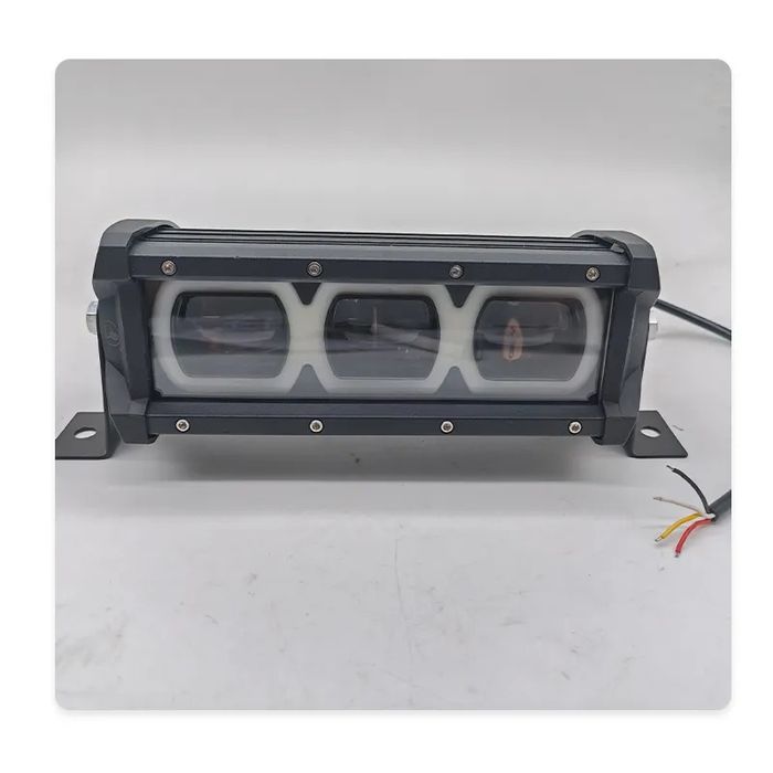 Bara LED Off-Road Profesionala cu DRL Galben si Lumina Alba rece / Galbena