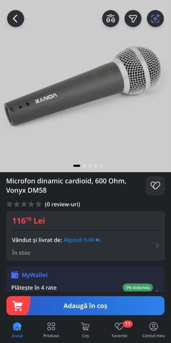 Microfon dinamic Vonyx