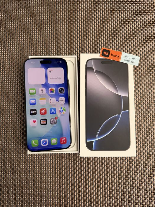96%!256GB!iPhone 16 Pro MAX Black Titanium* Лизинг TBI 30€/м айфон 16 про макс