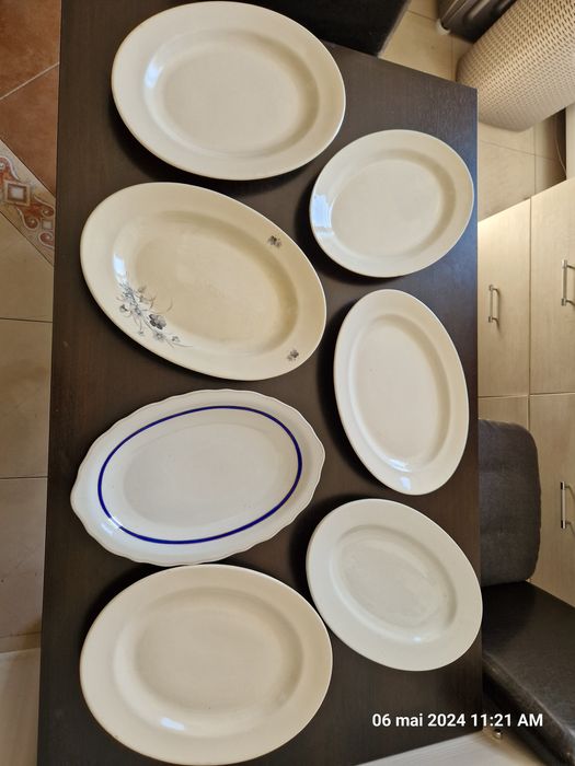 Platouri mari portelan,sticla,farfurii