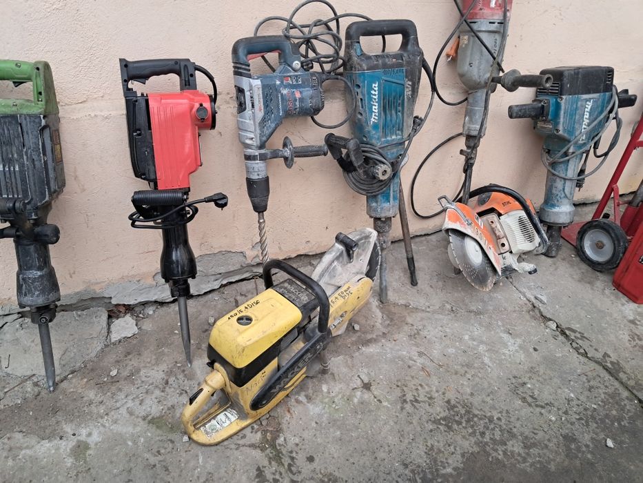 Picamar Rotopercutor picamer demolator drujba taiat beton LemnMotosapa