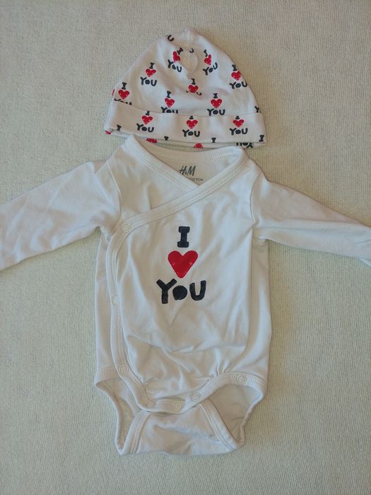 Сет бебешки бодита за новородено Carter's, роклички и комплект с клин