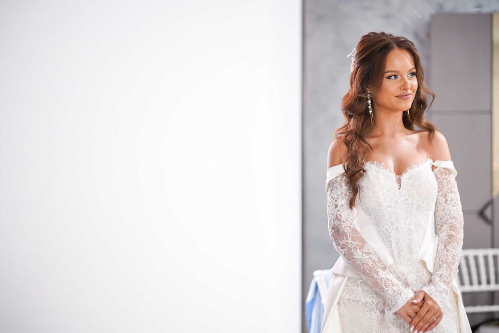 Rochie mireasă cu trenă detașabilă