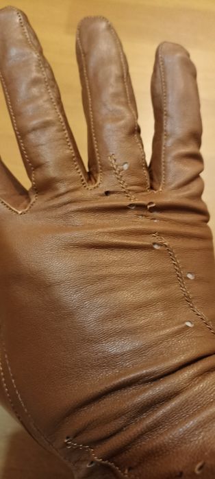 Дамски ръкавици естествена кожа