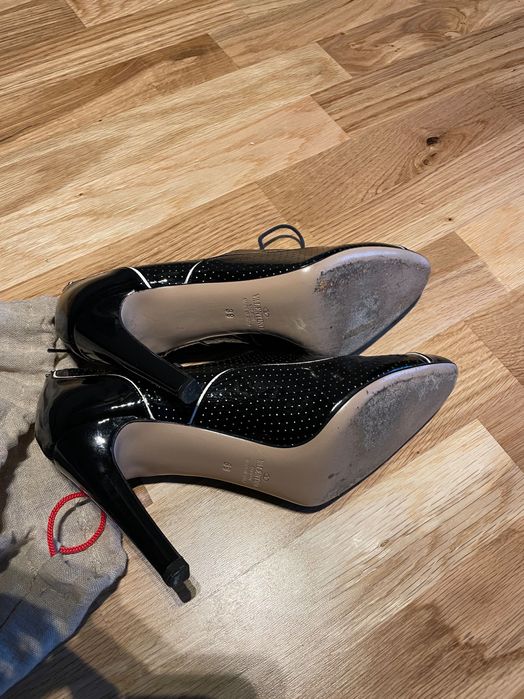 Pantofi VALENTINO GARAVANI, piele, aproape noi