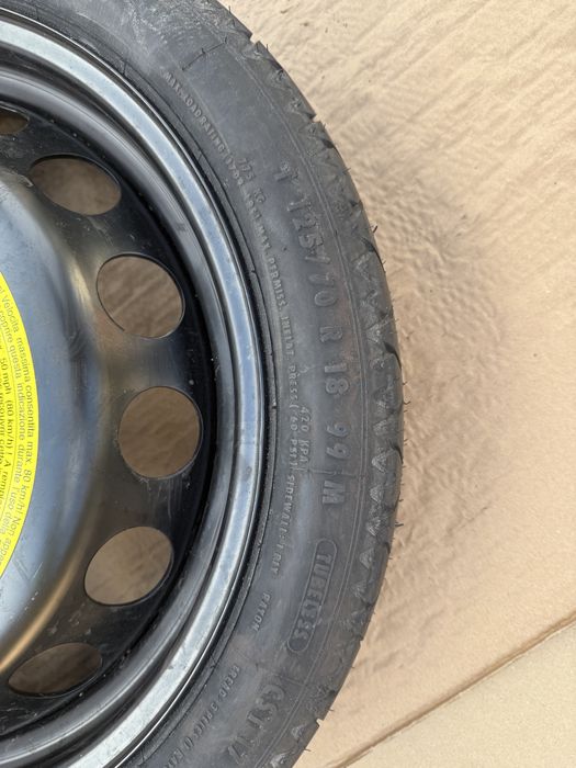 Патерица  Резервна гума VW AUDI SEAT SHKODA TOYOTA 125/70/18 5x100