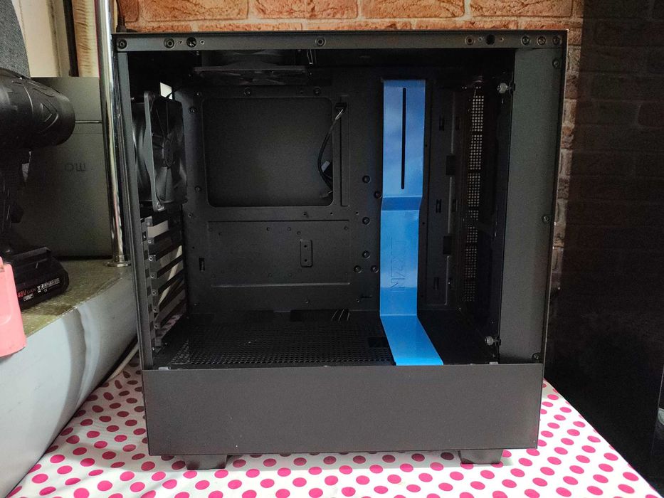 Carcasa PC Gaming NZXT H500 Matte Black & Blue.