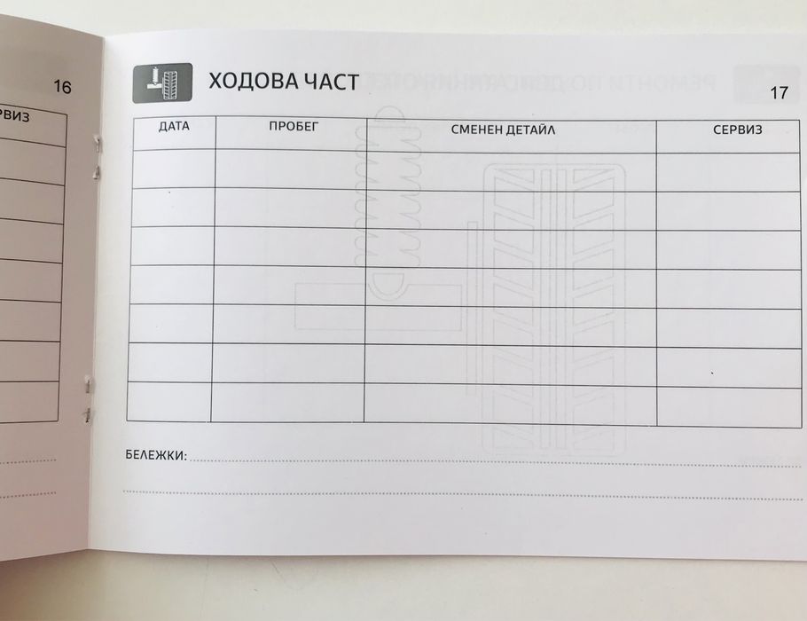 Сервизна Книжка за Автомобил!