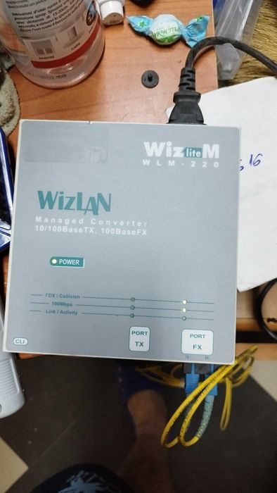 Wizlan - WLM-220 преобразувател на оптичен сигнал - влакна - конвертор