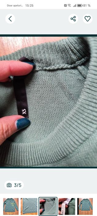 Pulover damă nou, casmir XS