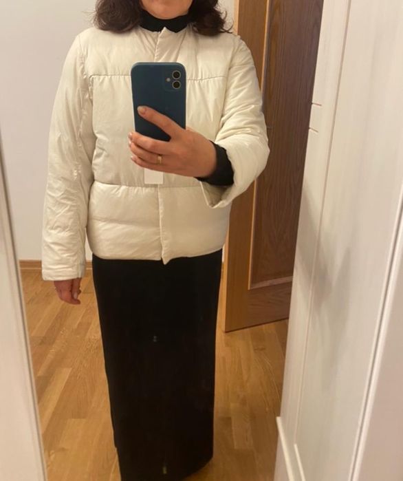 Куртка- пуховик. Пальто легкое из смесовой шерсти Uniqlo