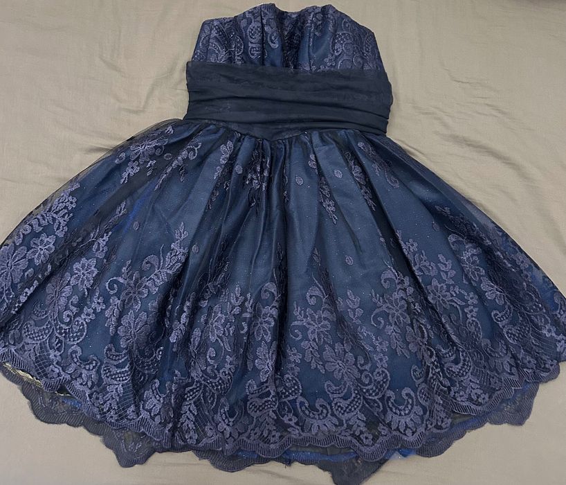 Платье женское синее