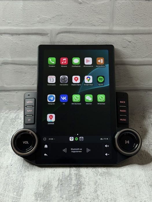 Магнитола Tesla 2K экран 8 Ядер сим карта 4/64Г CarPlay для любое авто