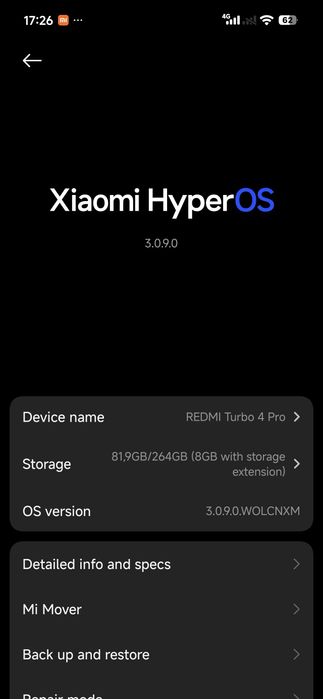 Redmi turbo 4 pro(poco f7)