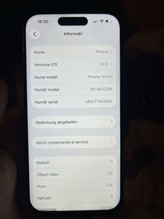 Vand iphone 15 pro