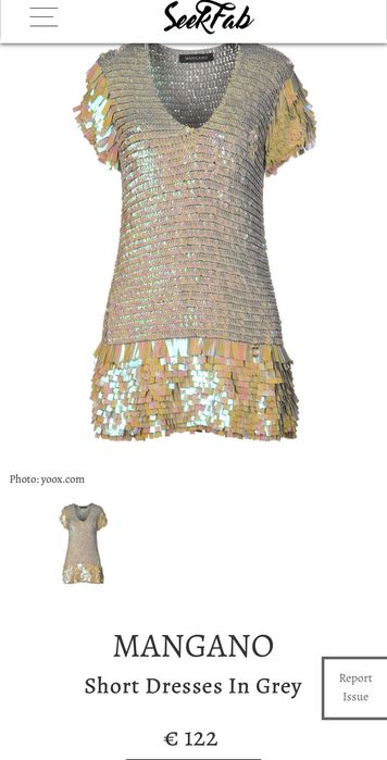 Нова дизайнерска рокля с пайети Mangano XS/S